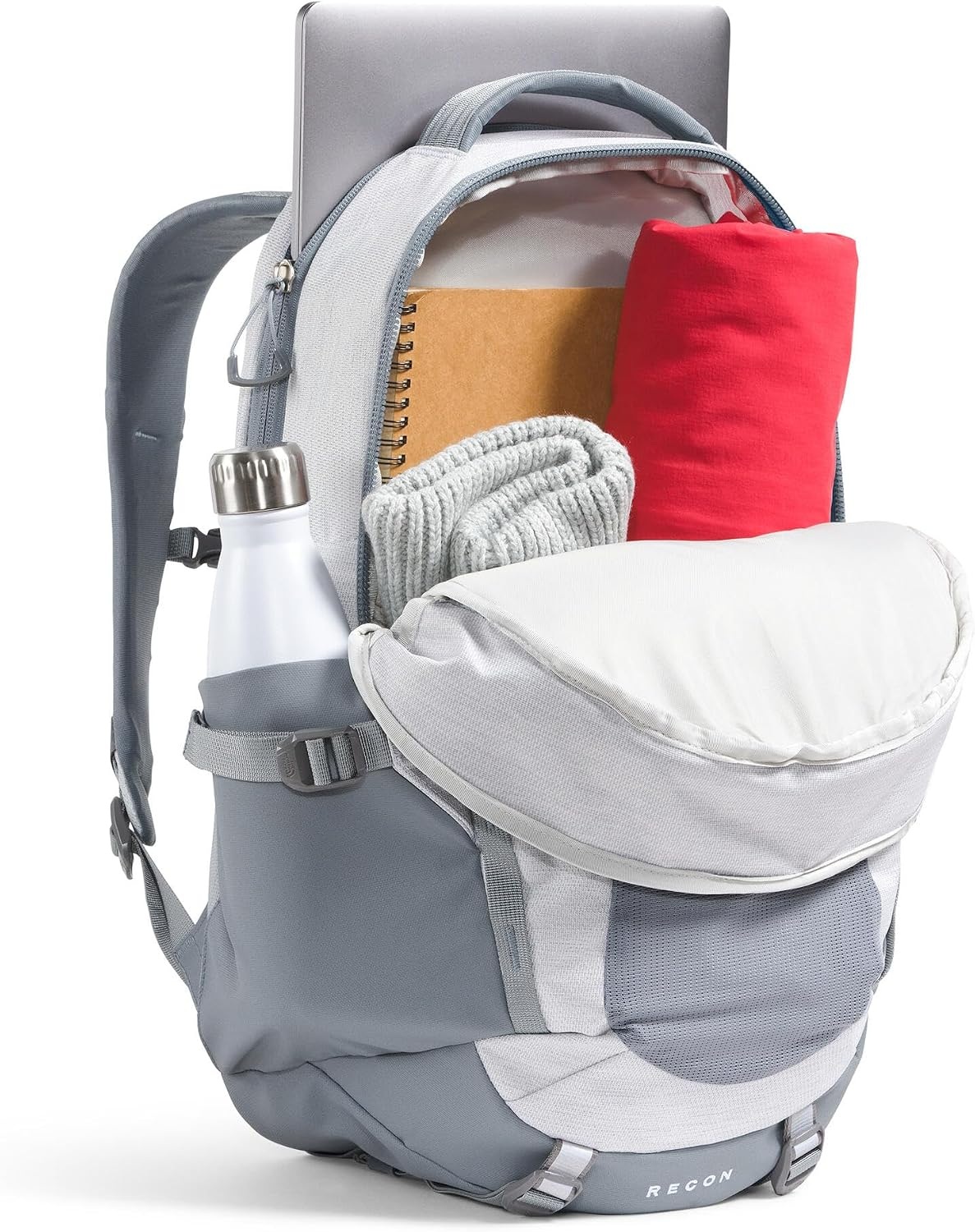 $86.93* | The North Face Recon 30L 18"" Laptop Backpack (White / Metallic / Mid Grey) at Amazon