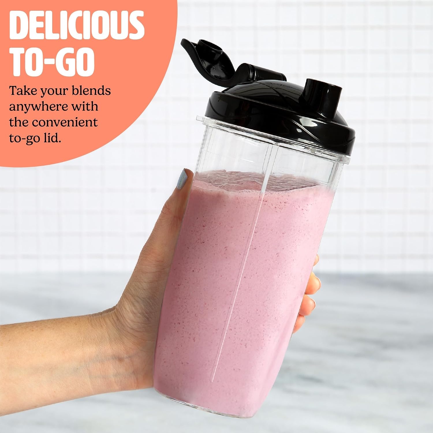 9-Piece 350W Tasty Personal Blender w/ 4 Cups & Travel Lid, Compact & Portable (Aqua) $23.09 + Free Shipping w/ Prime or on $35+