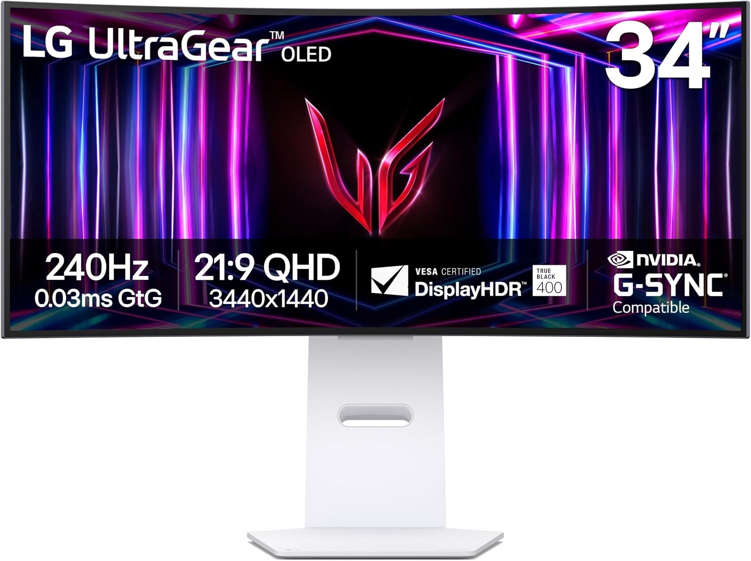 LG 34GS95QE 34-inch Ultragear OLED Curved Gaming Monitor