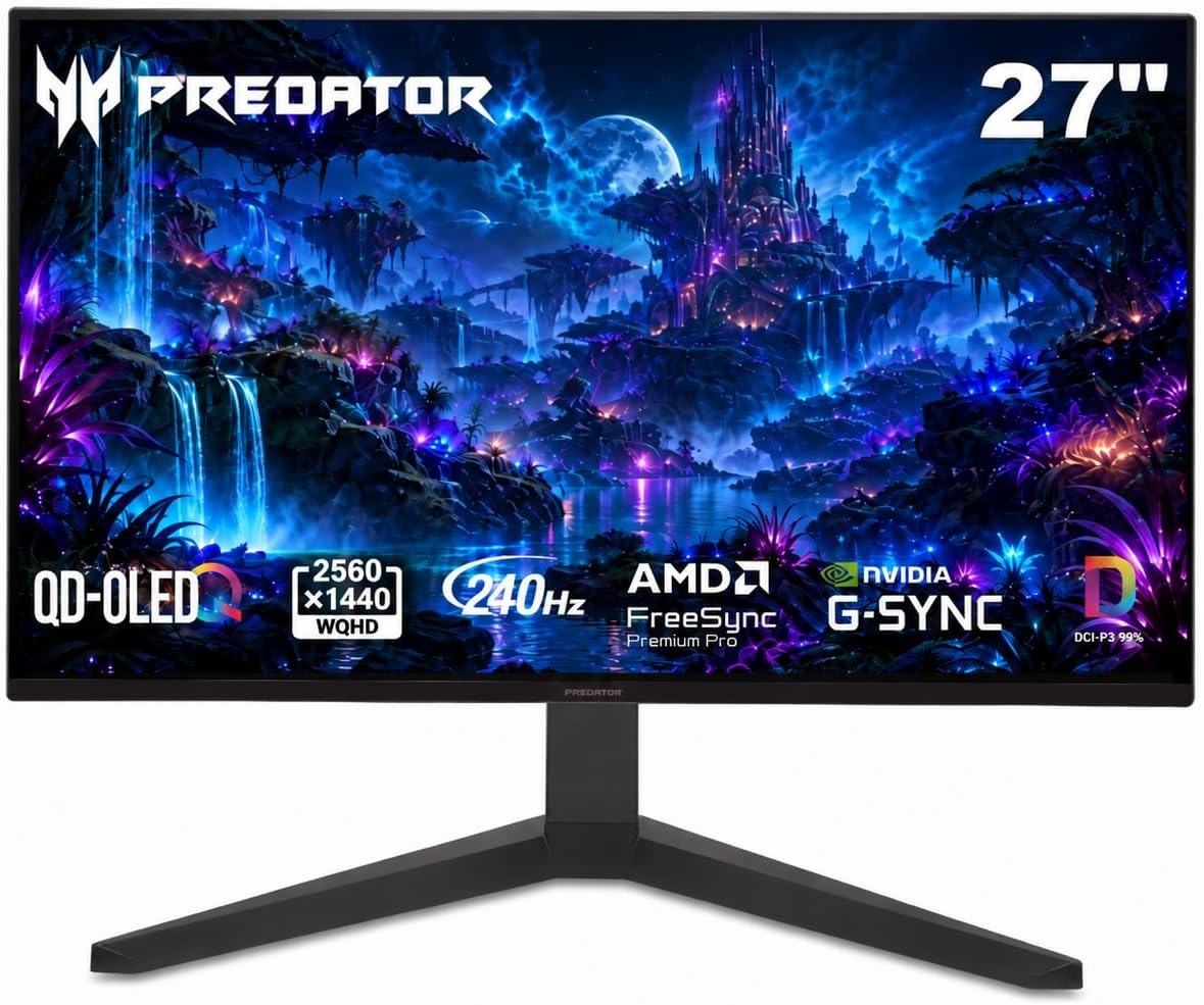 Acer Predator 26.5in QHD 2560x1440 QD-OLED 240Hz
